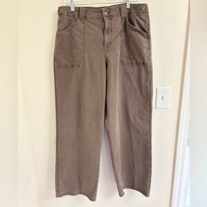American Eagle Outfitters Men's Brown Straight-Leg Chinos